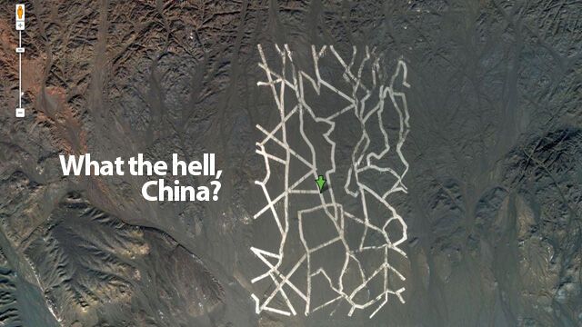 Google засек в Китае невероятные строения. Фото