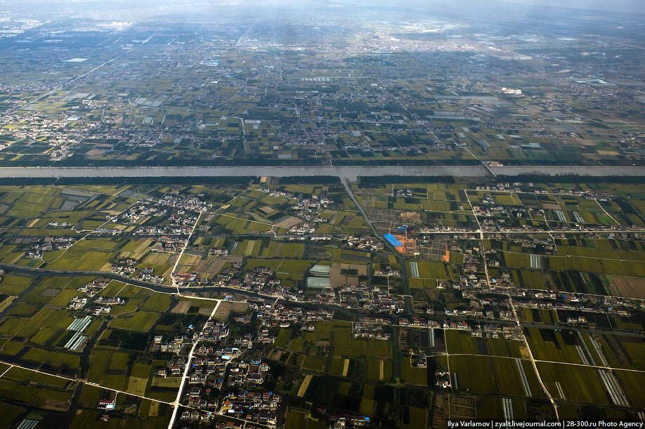 Китай, вид из окна самолета