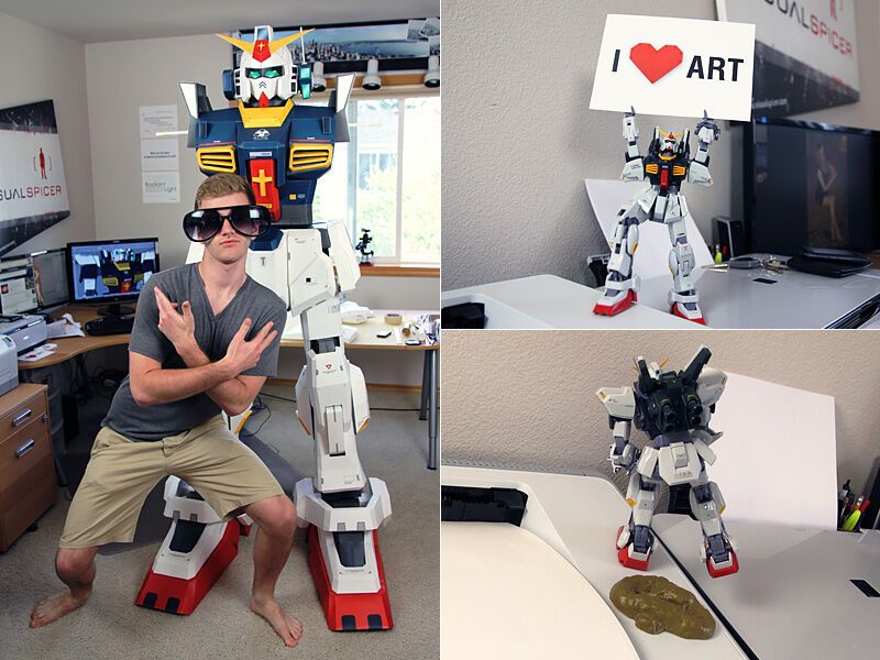 Невероятный бумажный робот. Фото