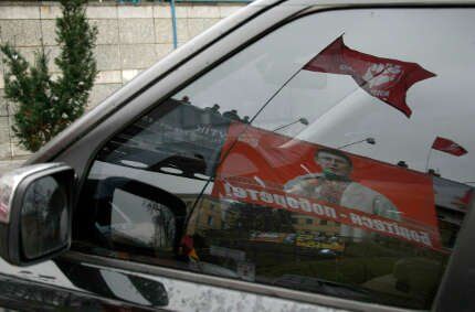 Луценко на день рождения подарили баннер с его портретом