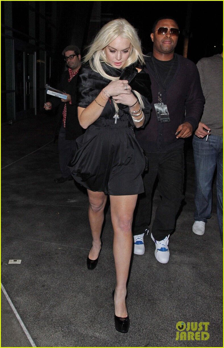 Сестры Лохан посетили концерт