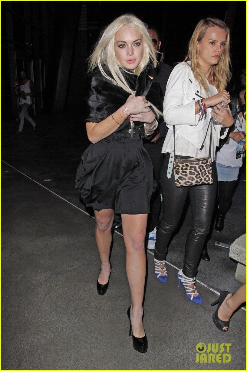 Сестры Лохан посетили концерт