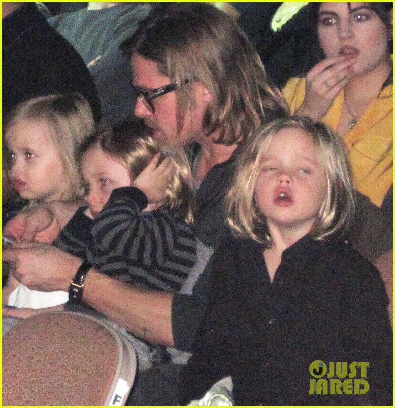 Семейство Джоли-Питтов отправилось в Цирк Солнца