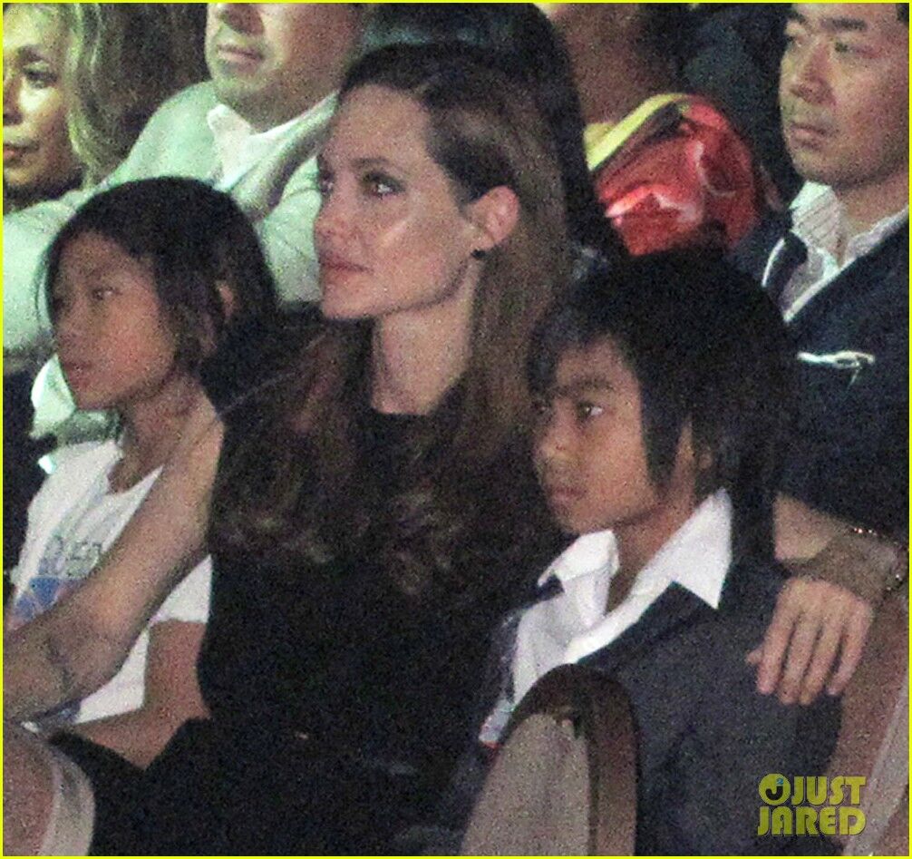 Семейство Джоли-Питтов отправилось в Цирк Солнца