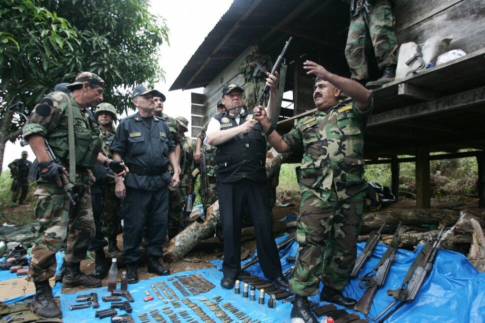 Peruvian Interior minister Luis Alva Cas