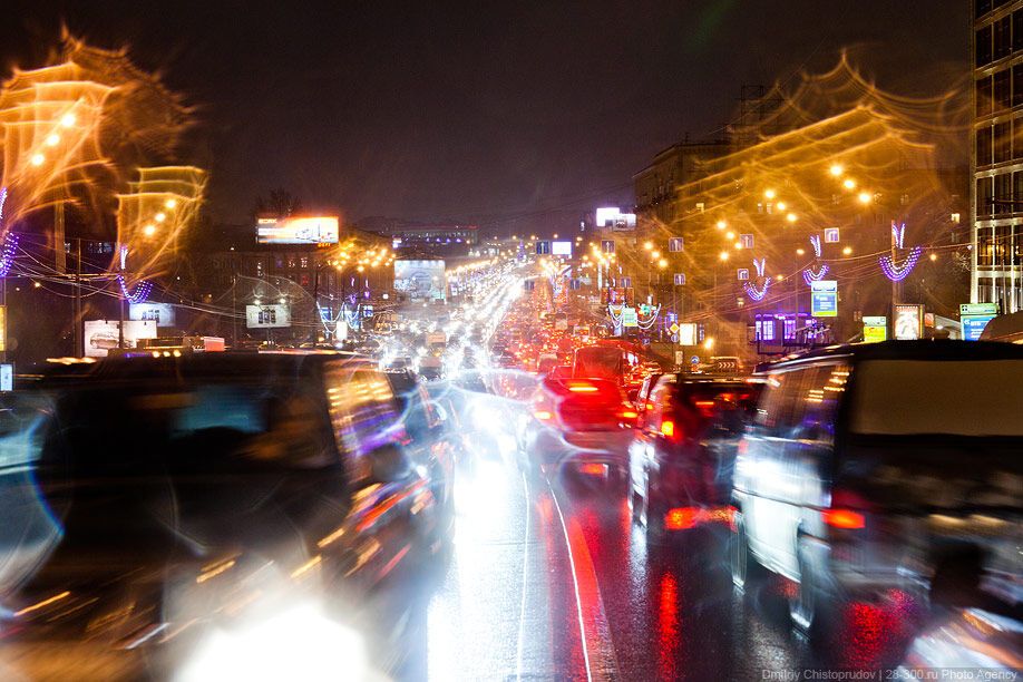 Невероятно красивые и длинные пробки в Москве. Фото 