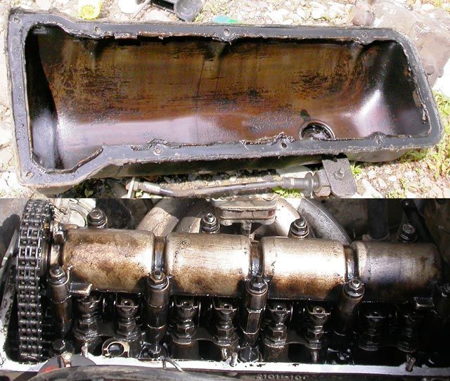 Что  моторное масло делает с двигателями машины. Фото 