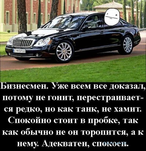 Составлена классификация водителей, угодивших в пробку