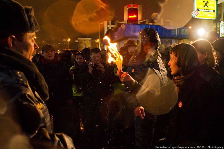 Акция оппозиции против несправедливых выборов