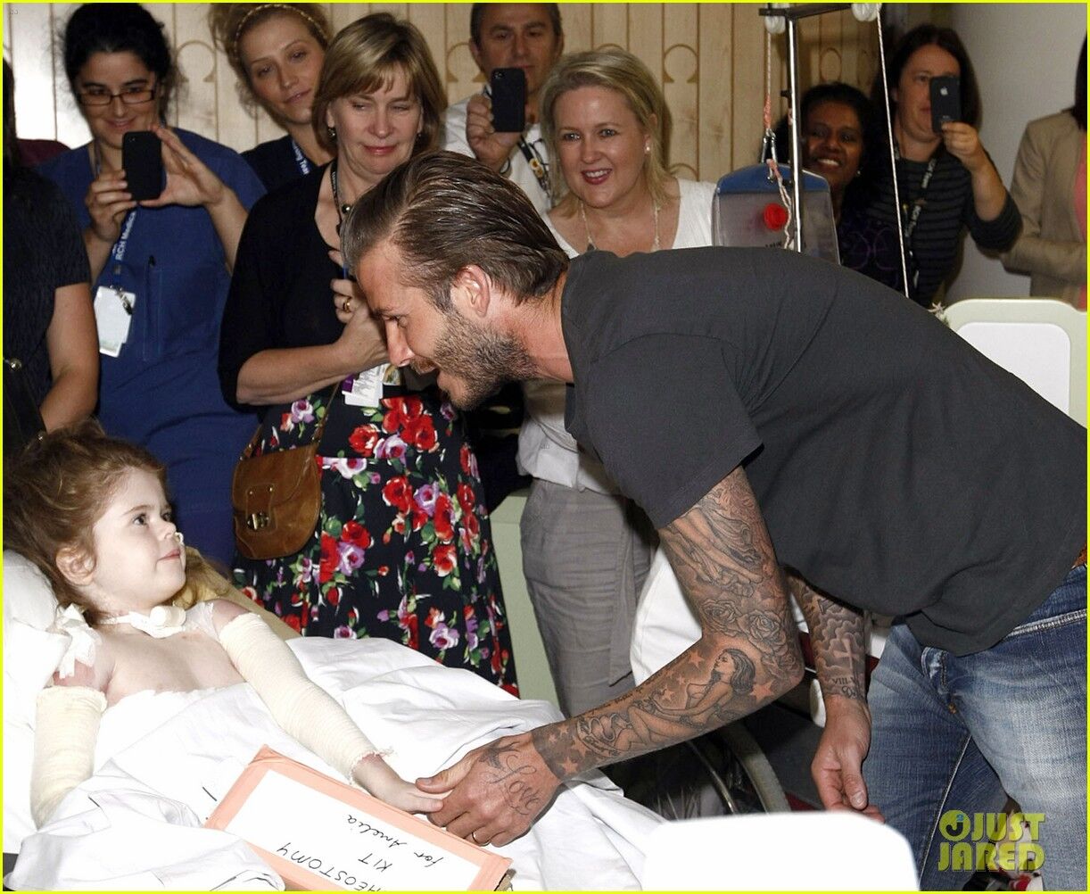 Бекхэм навестил детей в больнице