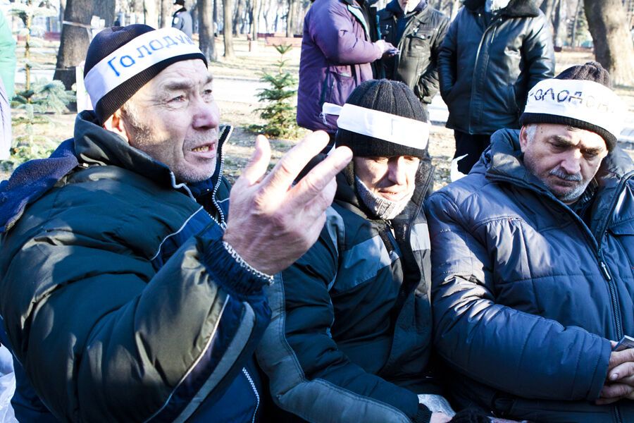 Чорнобильці у Києві продовжують голодування. Фоторепортаж
