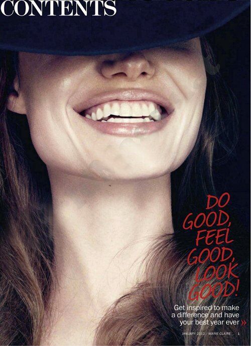 Джоли позирует для Marie Claire