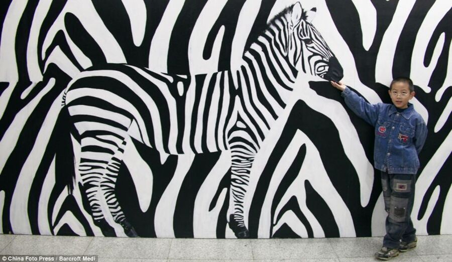 Выставка 3D картин в Китае