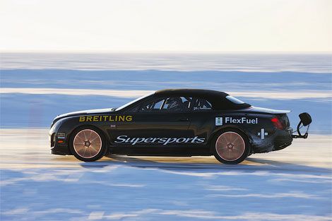 Bentley установил новый мировой рекорд скорости на льду