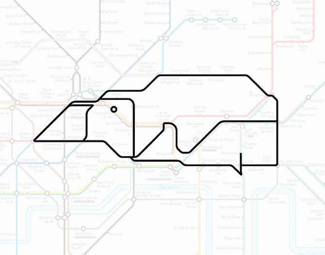 Животные в лондонском метро