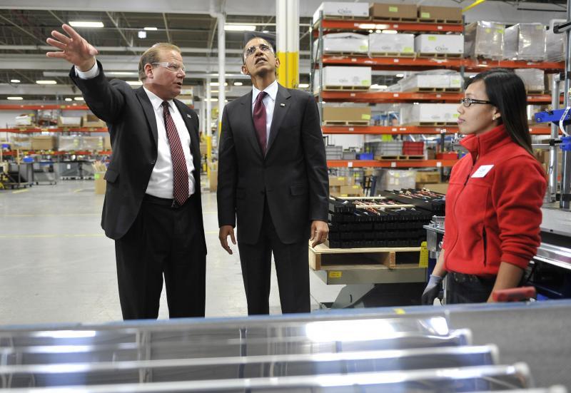 Барак Обама відвідує підприємства Вісконсіна