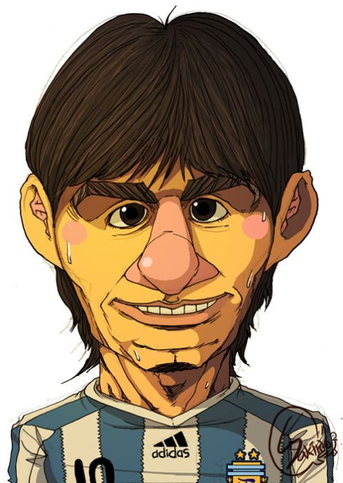 Забавные карикатуры на футболистов. ФОТО