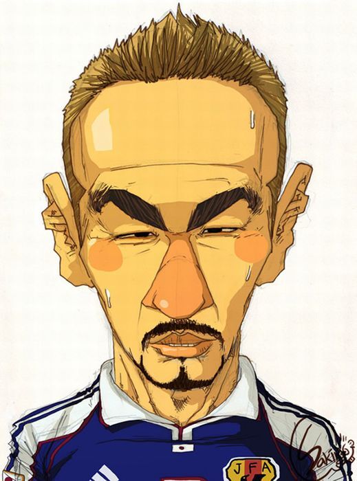 Забавные карикатуры на футболистов. ФОТО