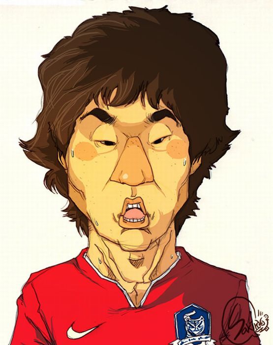 Забавные карикатуры на футболистов. ФОТО