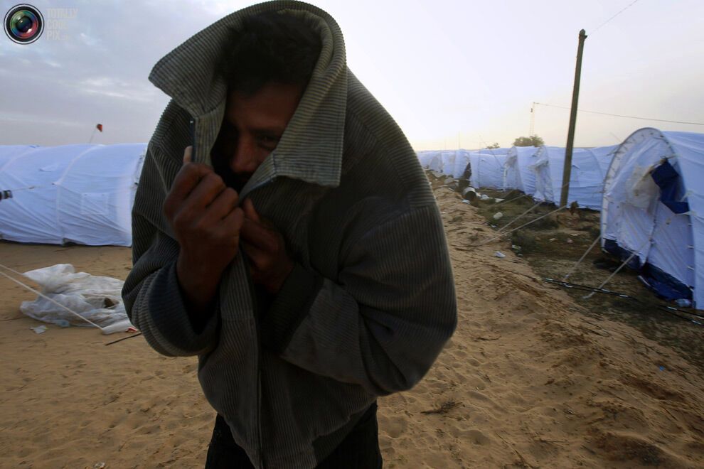 Беженцы из Ливии пребывают в плачевном положении