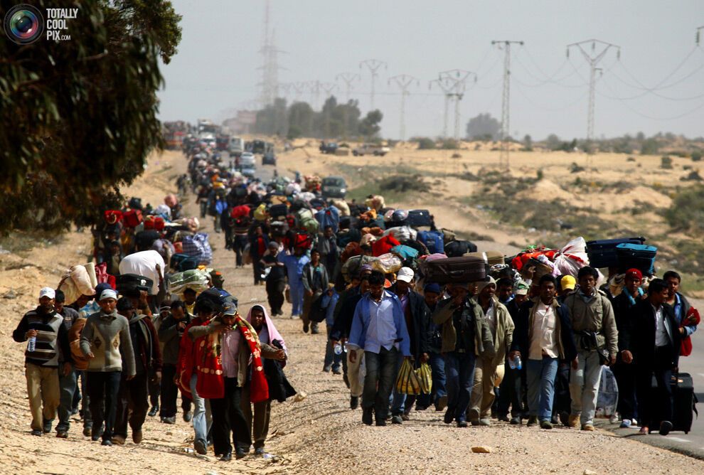 Беженцы из Ливии пребывают в плачевном положении