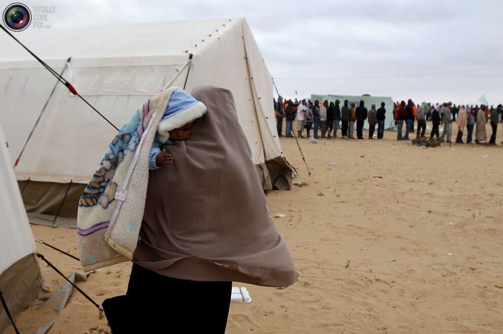 Беженцы из Ливии пребывают в плачевном положении