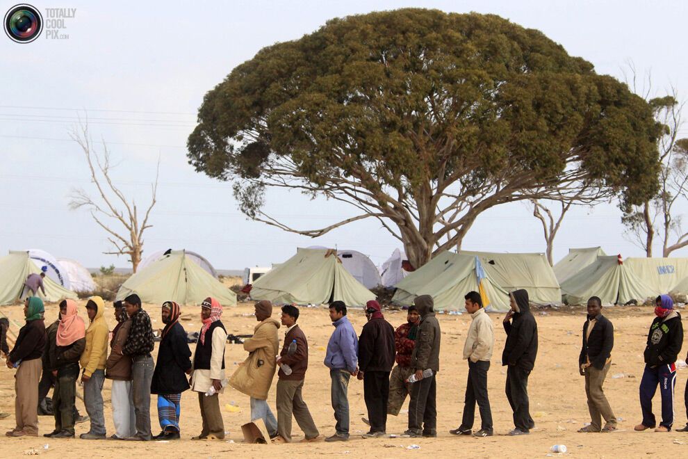 Біженці з Лівії перебувають в жалюгідному становищі