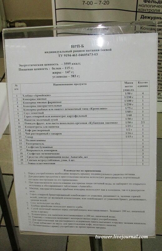 Питание в армии