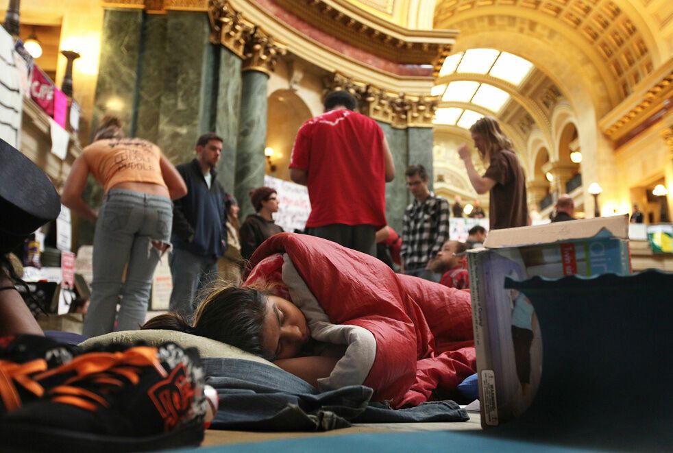 Протести в Капітолії Вісконсіна