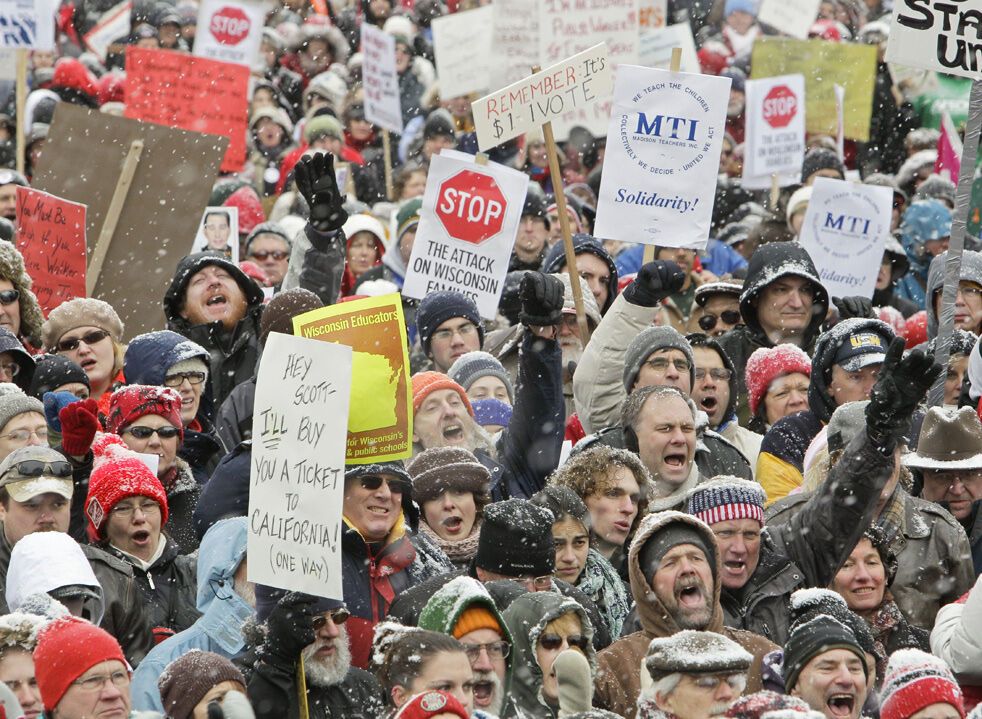 Протести в Капітолії Вісконсіна