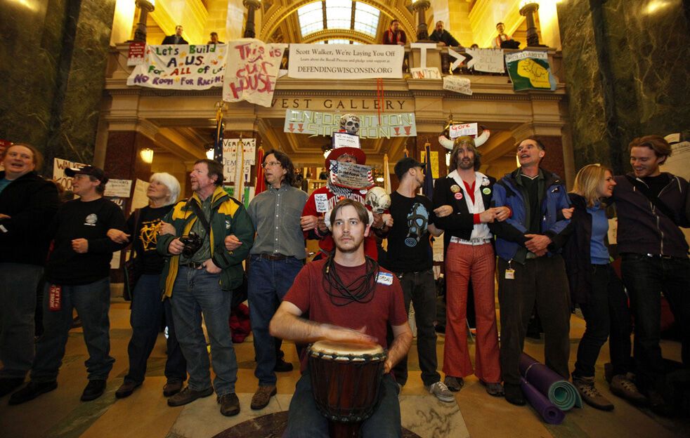 Протести в Капітолії Вісконсіна