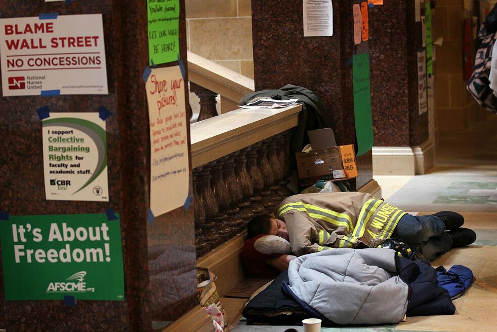 Протести в Капітолії Вісконсіна