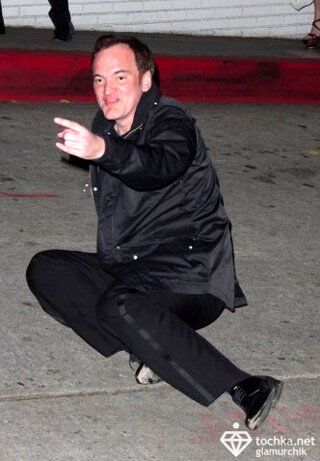 Пьяный Квентин Тарантино упал на улице