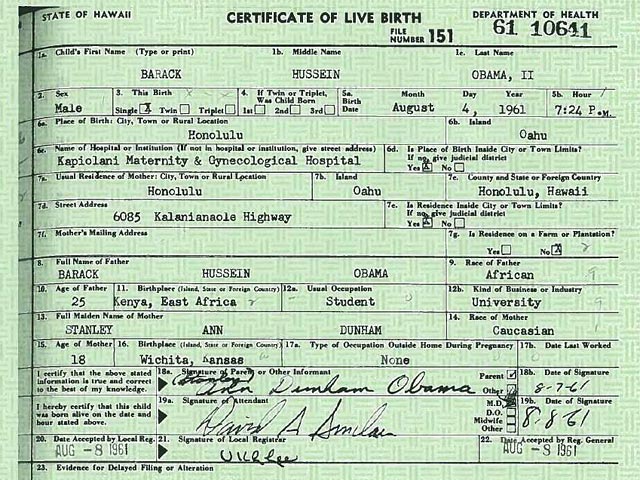 Обама о своем рождении: могу сказать, что я там был