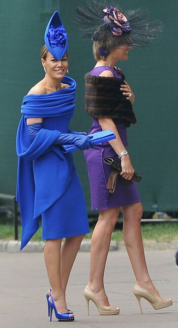 Виктория и Дэвид Бекхэм на королевской свадьбе