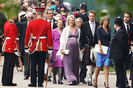 Виктория и Дэвид Бекхэм на королевской свадьбе