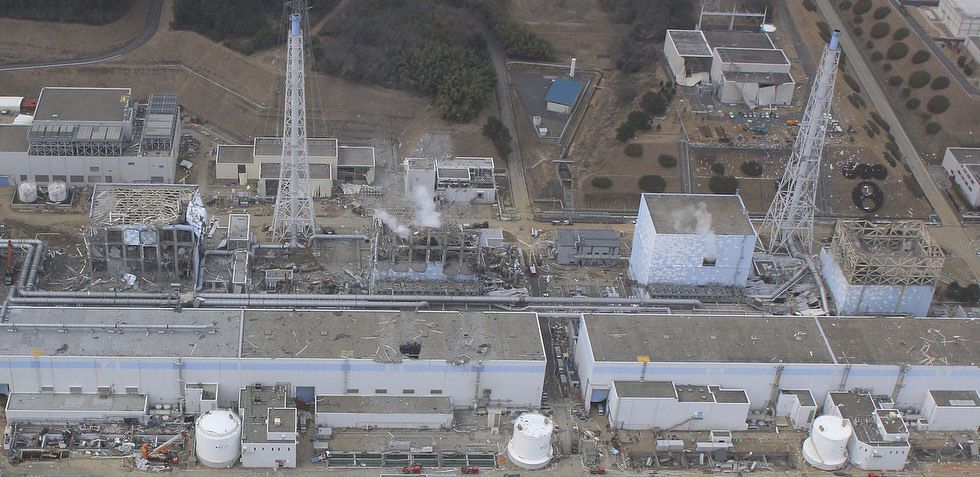 АЕС Фукусіма-1: Вид зверху