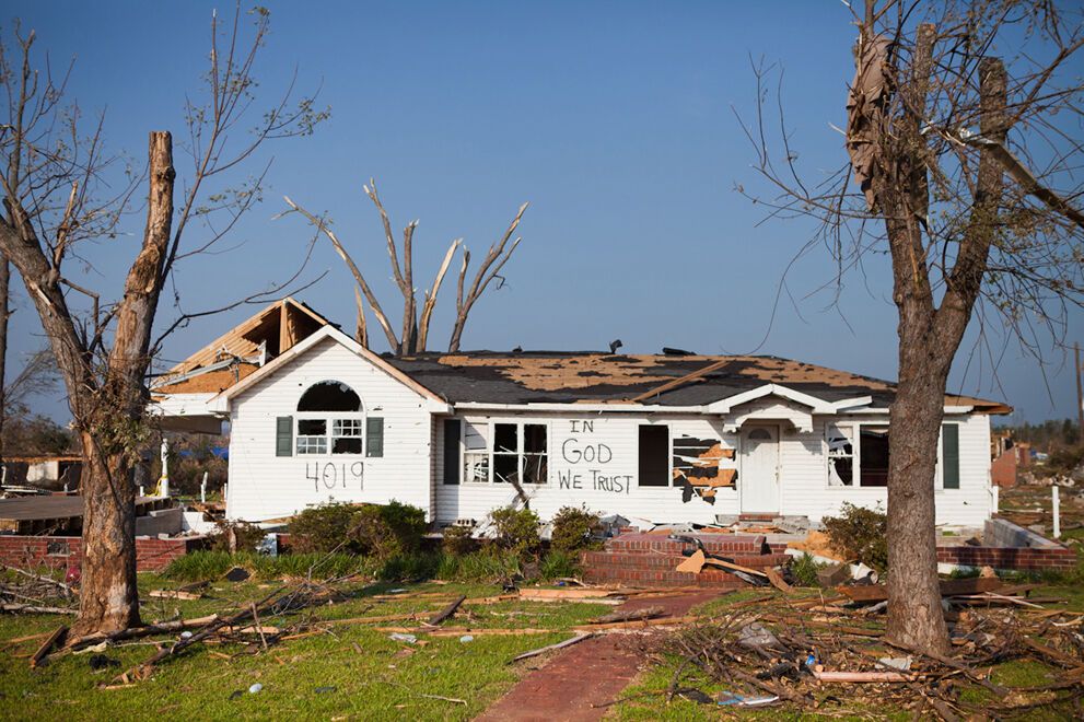 Алабама через три недели после удара стихии