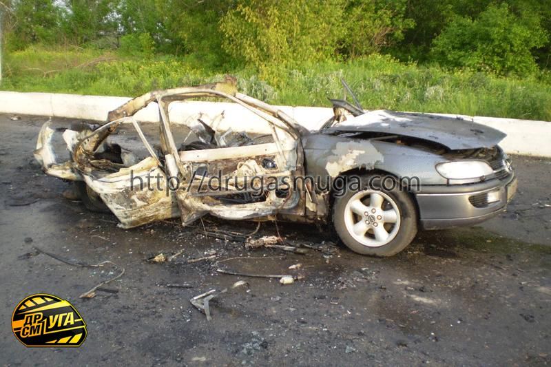 В Opel Omega на полном ходу взорвался газовый баллон