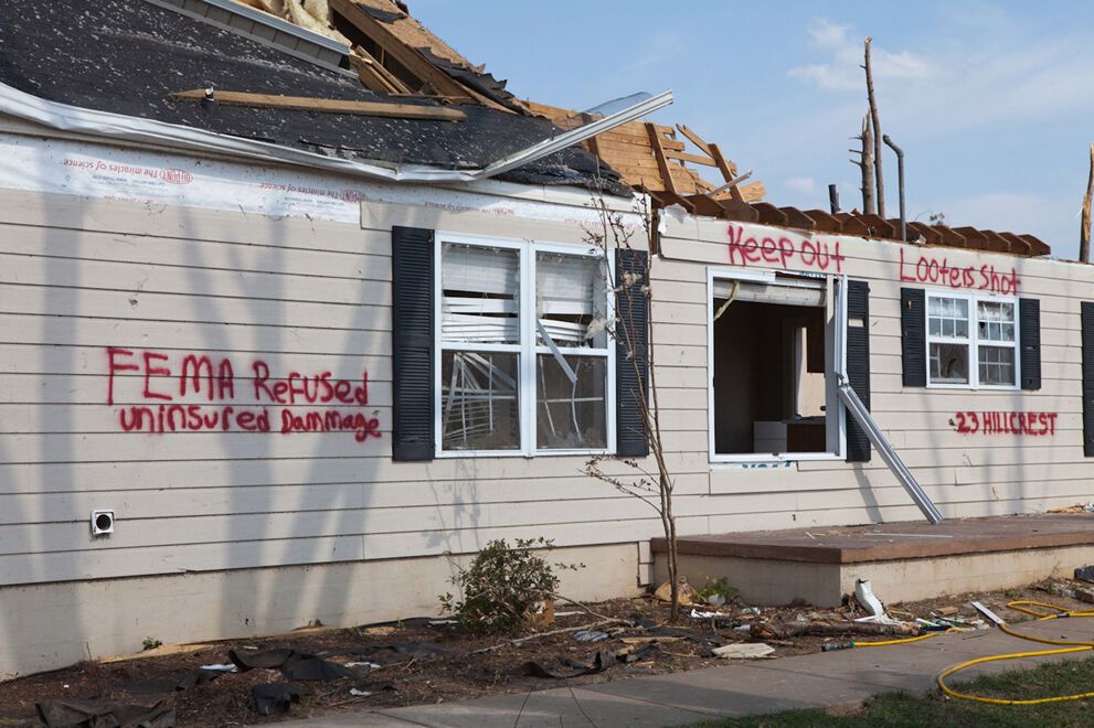 Алабама через три недели после удара стихии