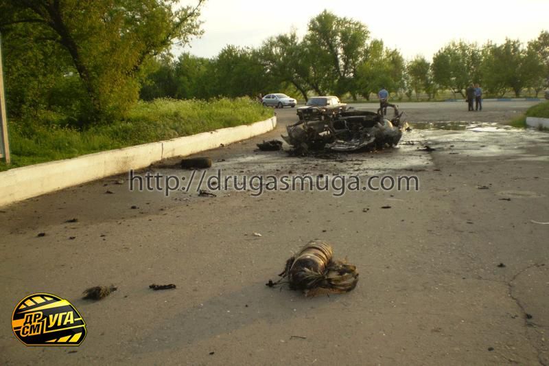 В Opel Omega на полном ходу взорвался газовый баллон