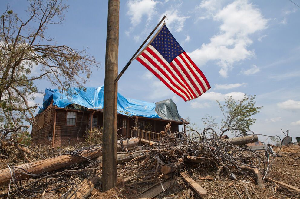 Алабама через три недели после удара стихии
