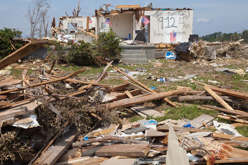Алабама через три недели после удара стихии