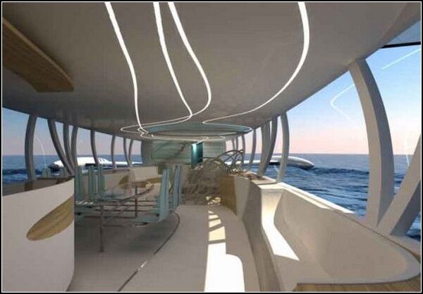 Дизайнер скрестил яхту с самолетом