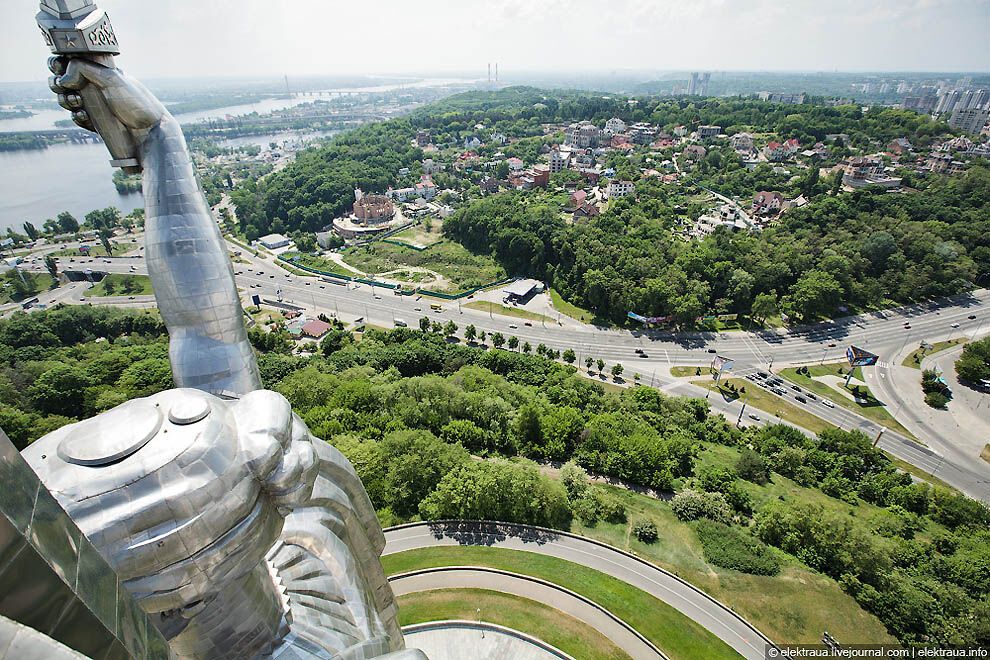 Київ з монумента "Батьківщина-мати"