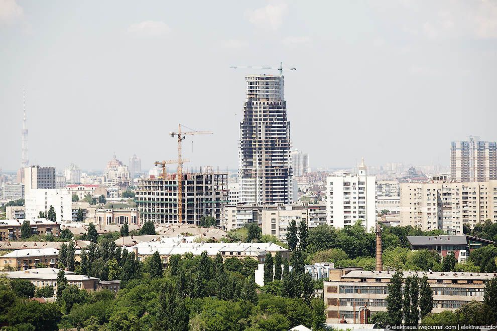 Київ з монумента "Батьківщина-мати"