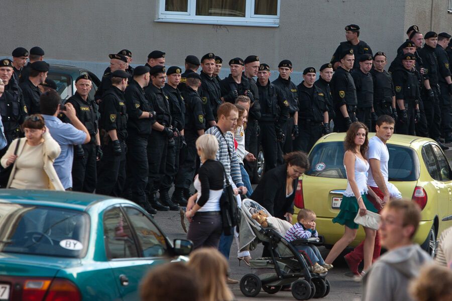 Розгін мирної акції в Мінську