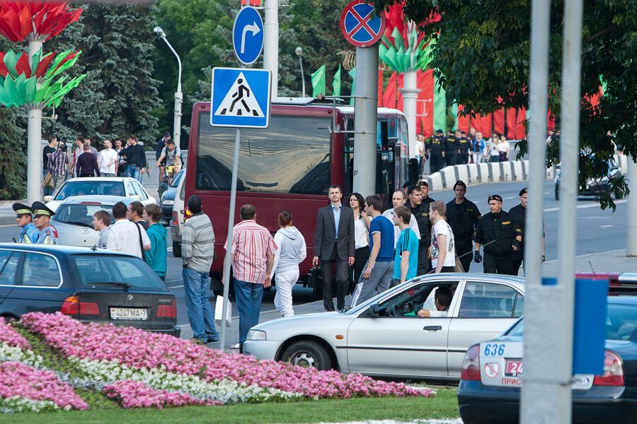 Розгін мирної акції в Мінську
