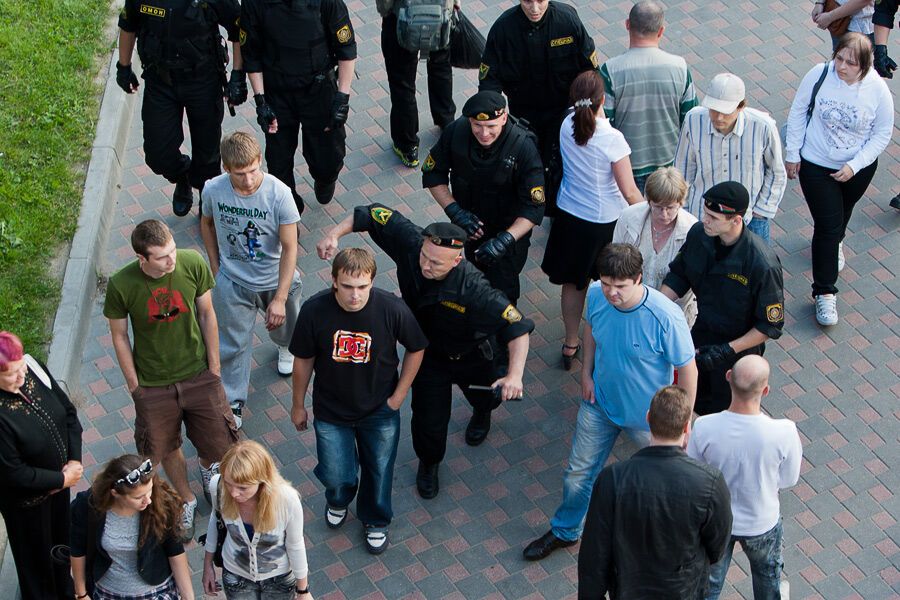 Розгін мирної акції в Мінську