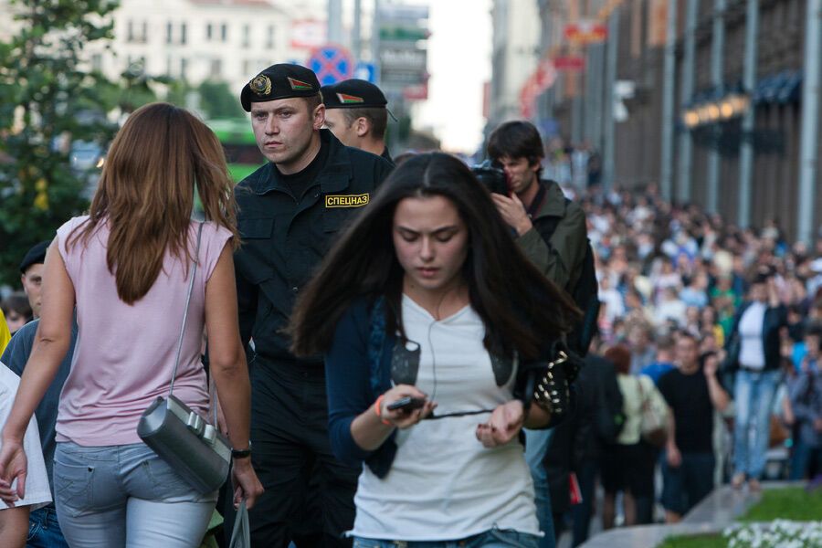 Розгін мирної акції в Мінську